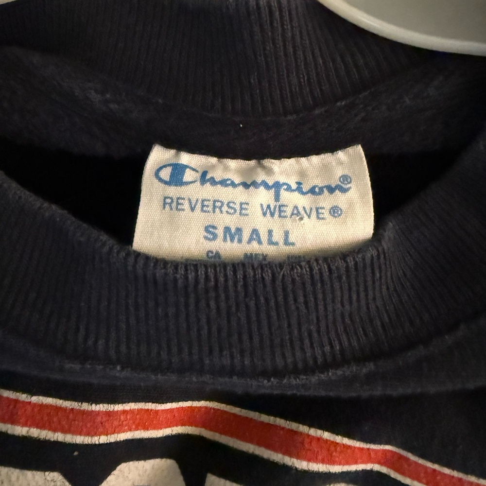 Champion Men's Navy USA Softball Crewneck Sweater - Picture 2 of 3